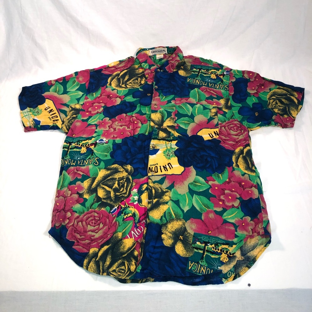 Union Bay All Over Floral Pattern Casual Button Up
